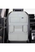 Bod Rodos Oto Koltuk Arkası Koruyucu Eşya Düzenleyici Araç içi Organizer Gri thumbnail 2