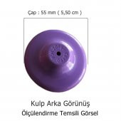 Çocuk Odası Tekli Düğme Mobilya Kulp Çap 55 mm Sarı - 2