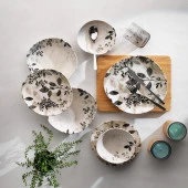 Schafer Literal Yemek Takımı 24 Parça-Gri - 1