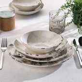 Schafer Literal Yemek Takımı 24 Parça-Gri - 2