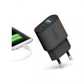 Sbs 2xusb-A Hızlı Seyahat Şarj Cihazı-Siyah - 1