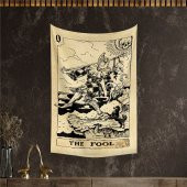 Vagonik Tarot Kartı The Fool Duvar Örtüsü Halısı 140x100 Cm-70x100 Cm - 1