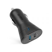 Sbs Mini Araç Şarj Cihazı 12/24V 2400 mAh 2 Usb Çıkışı Siyah TECR2USB24AFAST - 1