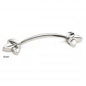 Defne 96 mm Krom Çiçekli Mobilya Dolap Kulp - 2
