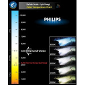 PHILIPS 12V. H3 DIAMOND VISION TAM BEYAZ IŞIK AMPUL SETİ No: 12336 DV, EAN: 8711500696694 - 4