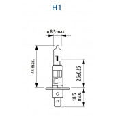 PHILIPS 12V. H1 X-TREME VISION G-FORCE AMPUL SETİ +%130 FAZLA IŞIK, No:12258 XVG, EAN: 8727900355208 - 4