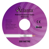 Atlanta RG6/U4 96 Tel CCS Anten Kablosu (300 Metre) - 1