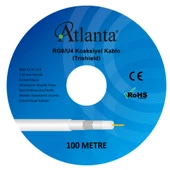 Atlanta RG6/U4 96 Tel CCA Anten Kablosu (100 Metre) - 1