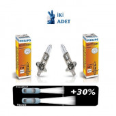 PHILIPS (2 ADET) 12V. H1 +%30 FAZLA IŞIK STANDART AMPUL No: 12258, EAN: 8711500829863 - 1