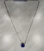 Nazar Boncuğu Detaylı Taşlı Silver Renk Bijuteri Kolye - 1