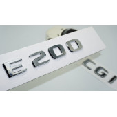 DK Tuning E200 CGi Bagaj Krom ABS 3M 3D Yazı Logo Benz İle Uyumlu thumbnail 1