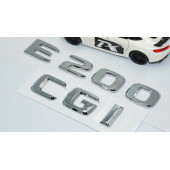 DK Tuning E200 CGi Bagaj Krom ABS 3M 3D Yazı Logo Benz İle Uyumlu thumbnail 3