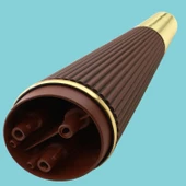 Iron Lüks Mobilya Kanepe Sehpa Tv Ünitesi Koltuk Ayağı 15 Cm Ahşap Desenli Gold Baza Ayakları - 6