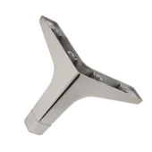 Sedef Lüks Mobilya Kanepe Sehpa Tv Ünitesi Koltuk Ayağı 12 Cm Parlak Plastik Krom Baza Ayakları - 7