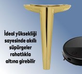 Lüks Mobilya Kanepe Sehpa TV Ünitesi Koltuk Ayağı 19 cm Gold Altın Baza Ayak thumbnail 5