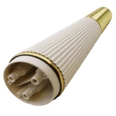 Iron Lüks Mobilya Kanepe Sehpa Tv Ünitesi Koltuk Ayağı 15 Cm Krem Gold Baza Ayakları - 5