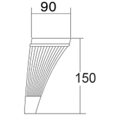 Iron Lüks Mobilya Kanepe Sehpa Tv Ünitesi Koltuk Ayağı 15 Cm Beyaz Gold Baza Ayakları thumbnail 6