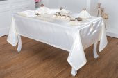 Finezza Afife Kadife Kreme Krem Sofra Takımı 8 kişilik 160x230 cm 34 Parça -1427 thumbnail 1