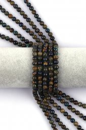 Azurit - Malakit Doğal Taş Dizi 6 mm Küre Kesim thumbnail 1