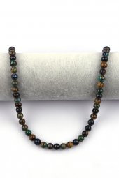 Azurit - Malakit Doğal Taş Dizi 8 mm Küre Kesim thumbnail 2