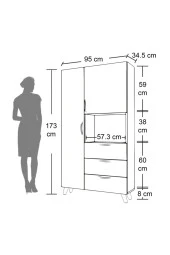 Mobilique Çok Amaçlı %100 Mdf Mutfak Mikrodalga Fırın Dolabı - 3