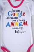 YENİ SEZON GOOGLE ANNEM YAZILI BEBEK ÇOCUK UZUN KOL PAMUK BADY ZIBIN - 12