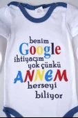 YENİ SEZON GOOGLE ANNEM YAZILI BEBEK ÇOCUK UZUN KOL PAMUK BADY ZIBIN - 10