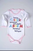 YENİ SEZON GOOGLE ANNEM YAZILI BEBEK ÇOCUK UZUN KOL PAMUK BADY ZIBIN - 3