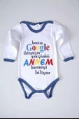 YENİ SEZON GOOGLE ANNEM YAZILI BEBEK ÇOCUK UZUN KOL PAMUK BADY ZIBIN - 9