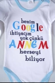 YENİ SEZON GOOGLE ANNEM YAZILI BEBEK ÇOCUK UZUN KOL PAMUK BADY ZIBIN - 2