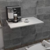 Duvara Monte Katlanır Masa Çalışma Yemek Masası Duvardan Açılan Montaj Monteli Masa 60*90 Cm - 1