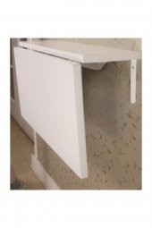 Yemek Masası Duvara Monte Çalışma Masası Duvardan Açılan Monteli Masa 60*90 Cm Katlanır Masa - 2