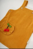 KIZ BEBEK 2Lİ KİRAZ DESENLİ UZUN KOL SALOPET ELBİSE - 12