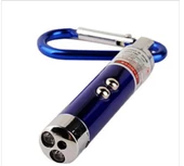 Kırmızı Lazer Kedi Oyuncağı Anahtarlık Fener ve Mor Işık - 1