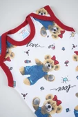 SEÇKİN PAMUK DESENLİ BEBEK ASKILI ÇITÇITLI BADİ ZIBIN - 6