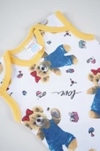 SEÇKİN PAMUK DESENLİ BEBEK ASKILI ÇITÇITLI BADİ ZIBIN - 2