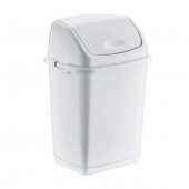 Sallanır Kapak İtmeli Çöp Kovası Kutusu - 50 Litre - Beyaz - 68x41x33 Cm. - 1