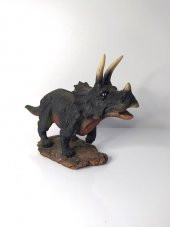 Triceratops Dinazor Hayvan Biblo Heykel Ev Ofis Dekorasyon 3D Görünümlü - 1