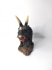 Triceratops Dinazor Hayvan Biblo Heykel Ev Ofis Dekorasyon 3D Görünümlü - 2