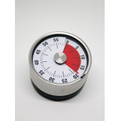 Beyaz Yuvarlak Mıknatıslı Paslanmaz Kararmaz Çelik Timer/ Zamanlayıcı - 1