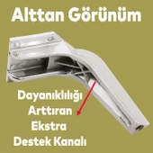 Repla Lüks Mobilya Kanepe Sehpa Tv Ünitesi Koltuk Ayağı 16 Cm Parlak Krom Baza Ayakları thumbnail 6