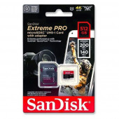 SanDisk Extreme Pro 512GB 200/140MB/s microSDXC UHS-I A2 V30 Adaptörlü Hafıza Kartı SDSQXCD-512G-GN6MA - 2