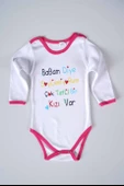 YENİ SEZON BABAM DİYE DEMİYORUM YAZILI BEBEK ÇOCUK UZUN KOL PAMUK BADY ZIBIN thumbnail 3