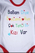 YENİ SEZON BABAM DİYE DEMİYORUM YAZILI BEBEK ÇOCUK UZUN KOL PAMUK BADY ZIBIN thumbnail 6
