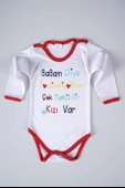 YENİ SEZON BABAM DİYE DEMİYORUM YAZILI BEBEK ÇOCUK UZUN KOL PAMUK BADY ZIBIN thumbnail 5