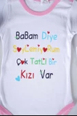 YENİ SEZON BABAM DİYE DEMİYORUM YAZILI BEBEK ÇOCUK UZUN KOL PAMUK BADY ZIBIN thumbnail 8