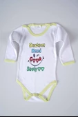 YENİ SEZON DEDEM BENİ ÇOK SEVİYO YAZILI BEBEK ÇOCUK UZUN KOL PAMUK BADY ZIBIN - 9