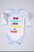 YENİ SEZON HERKES BENİ SEVECEK YAZILI BEBEK ÇOCUK UZUN KOL PAMUK BADY ZIBIN - 7