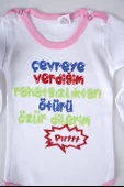 YENİ SEZON ÇEVREYE VERDİĞİM YAZILI BEBEK ÇOCUK UZUN KOL PAMUK BADY ZIBIN - 4