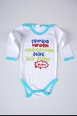 YENİ SEZON ÇEVREYE VERDİĞİM YAZILI BEBEK ÇOCUK UZUN KOL PAMUK BADY ZIBIN - 1